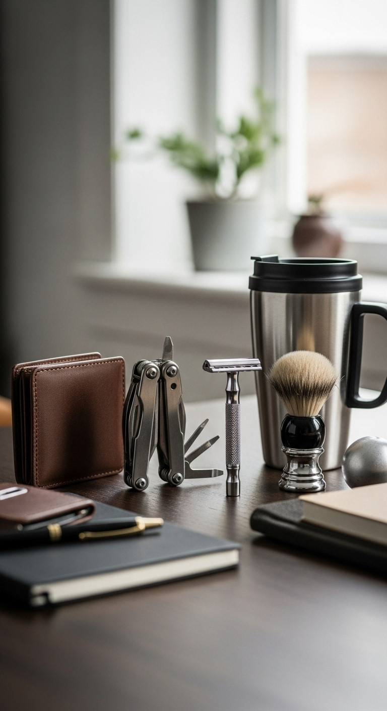 PremiummasculineeverydayessentialsChristmasgiftsformenlifestylephotograph