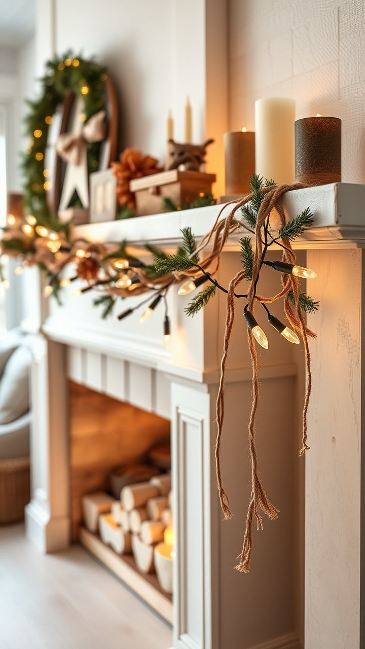 A person uses a red Christmas light tester gun, touching a mini bulb to find the fault on a tangled light string.