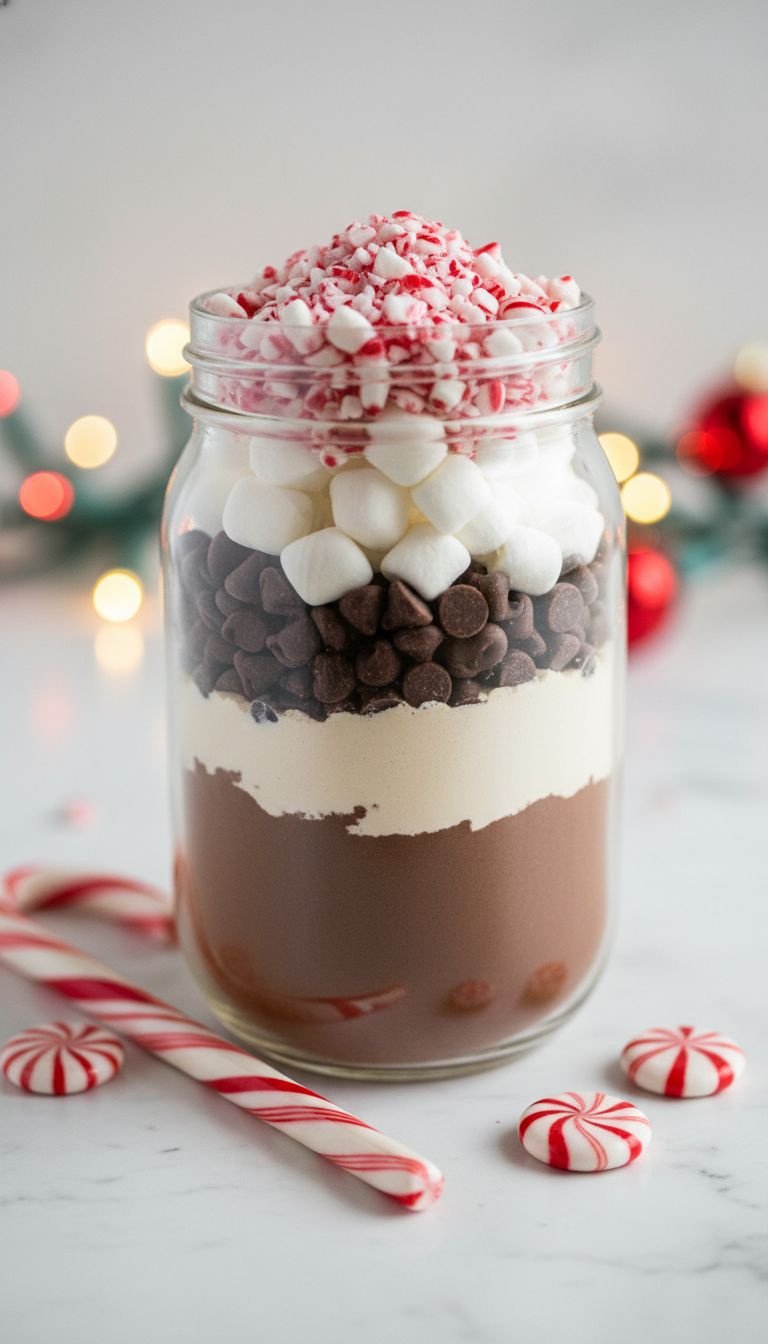 Hearty five-bean soup mix layered in a mason jar with a spice bag, a perfect homemade gift for foodies.