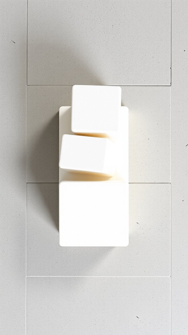 Macro detail of a lighted miniature Christmas village house nestled in deep, fluffy DIY snow made from fiberfill batting.