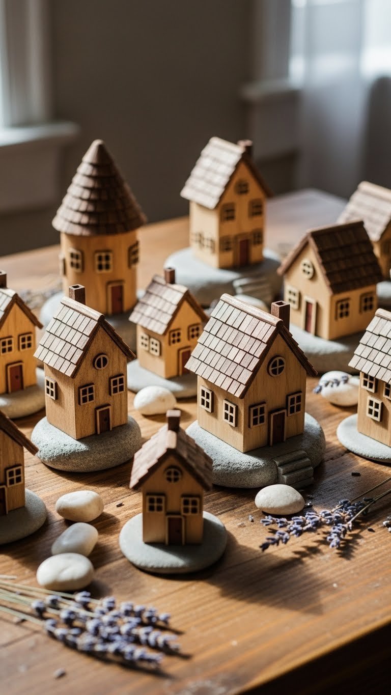 Child discovering hidden Valentine's candy during a scavenger hunt behind a potted plant on a windowsill
