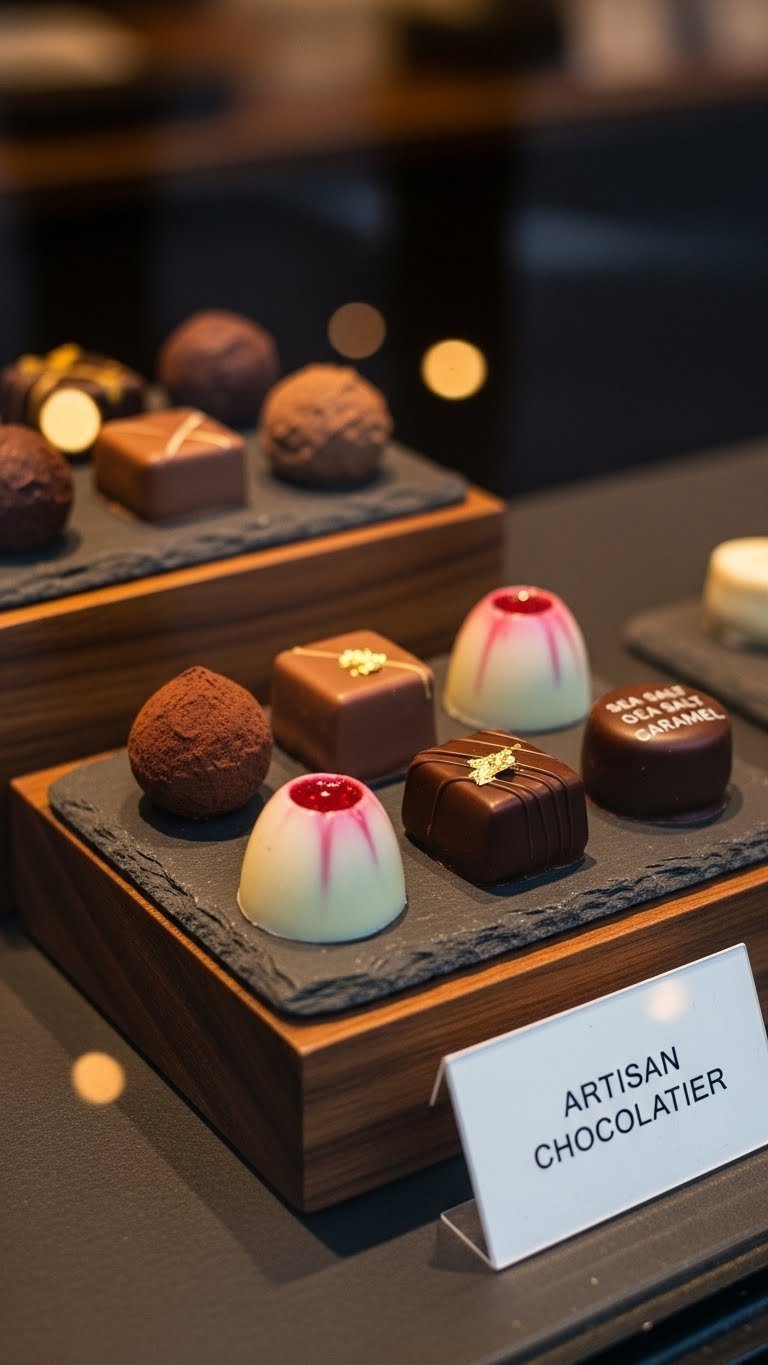 Minimalist chic window display featuring oversized elegant heart with clean negative space design